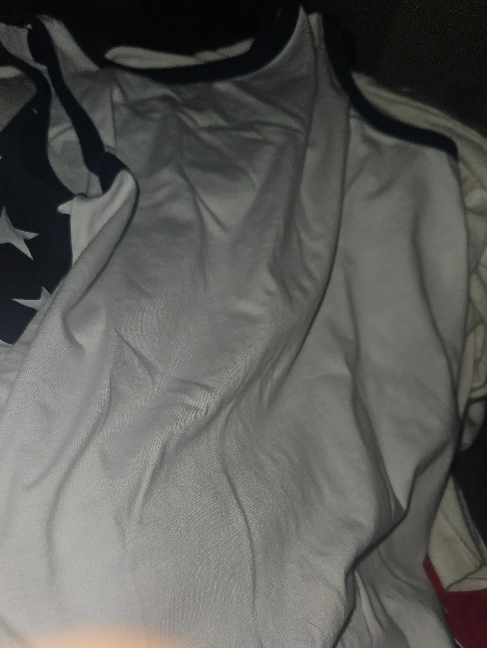 Worn Once Place Sport American Flag Stripe Tank Top - Red White Blue Stars
